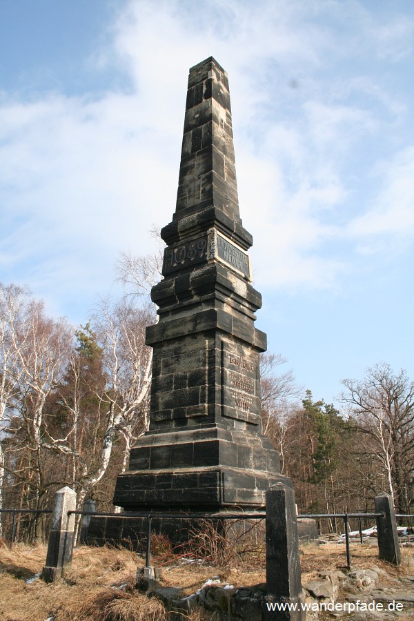 Standort Groer Obelisk auf dem Lilienstein
